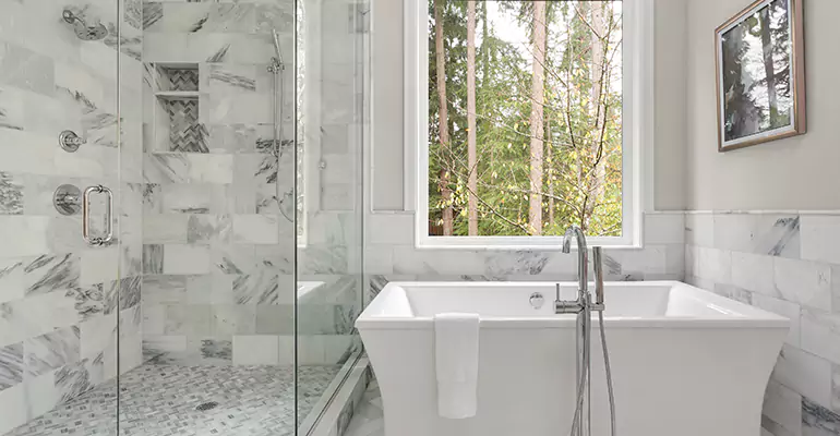 Bathtub to Tile Shower Conversion in Taylorville